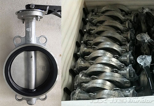 菲律賓客戶(hù)采購(gòu)不銹鋼對(duì)夾手柄蝶閥D71X-16P