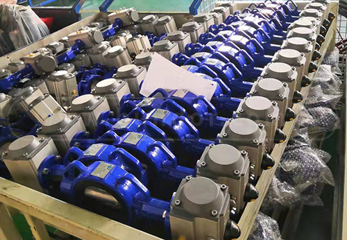 般德閥門氣動蝶閥、電動蝶閥等出口美國