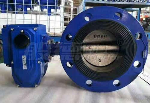 上海客戶采購般德手動、電動、信號法蘭蝶閥