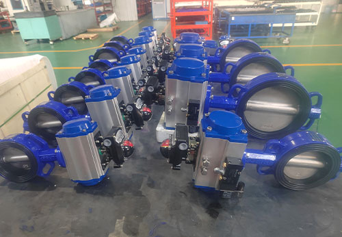 陜西某公司采購般德氣動(dòng)對夾蝶閥產(chǎn)品