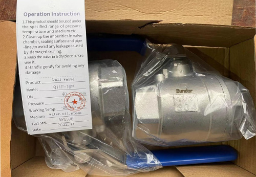 印尼客戶(hù)采購(gòu)般德對(duì)夾四氟蝶閥和絲扣球閥