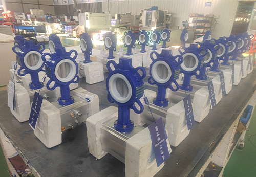 印尼客戶(hù)采購(gòu)般德氣動(dòng)蝶閥和不銹鋼絲扣閥門(mén)